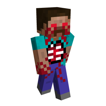 Herobrine Blood Minecraft Skin