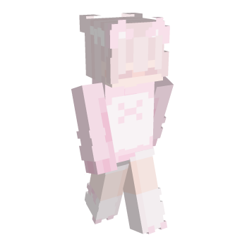 Pink Catboy Minecraft Skin