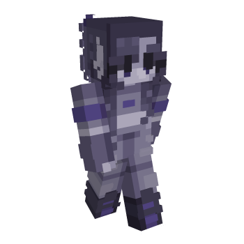Black Eyes Hair Minecraft Skin
