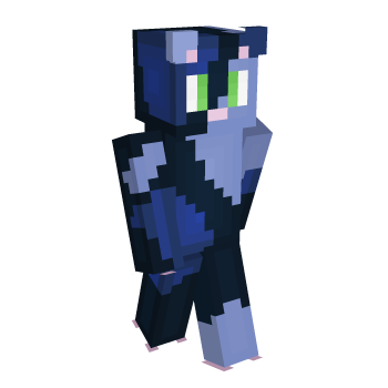 Light Blue Kitten Minecraft Skin