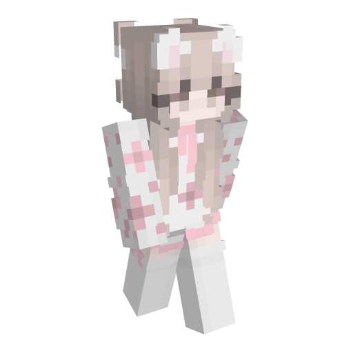 Pink Cute Minecraft Skin - Laby
