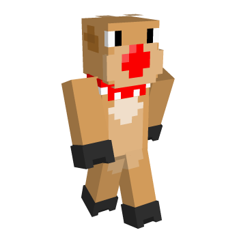 Red Nose Festive Minecraft Skin