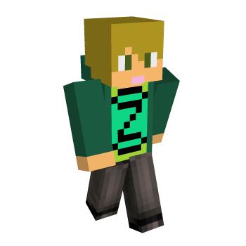 Hazel Eyes Lime Minecraft Skin