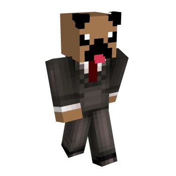 Suit Pug Minecraft Skin