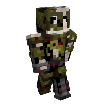 Springtrap Ignited Minecraft Skin
