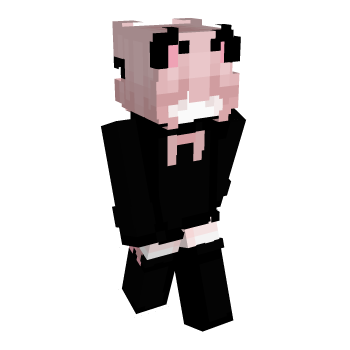 Pink Pink Hair Minecraft Skin