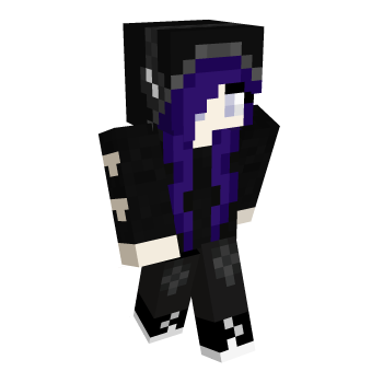 Purplr Eyes Minecraft Skin