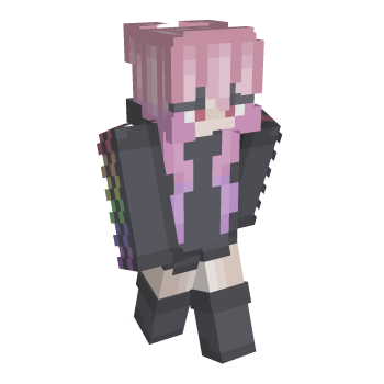 Gray Pink Minecraft Skin