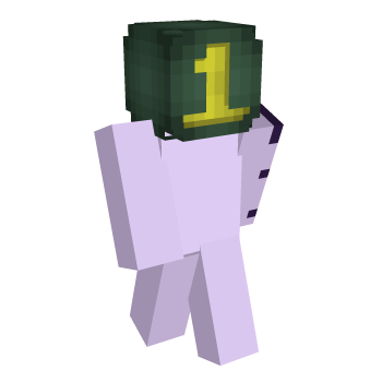 Number Font Forest Green Minecraft Skin