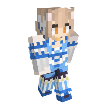 Girl Blonde Hair Minecraft Skin