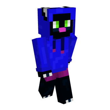 Hoodie Blue Minecraft Skin
