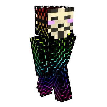 Hacker Colorful Minecraft Skin