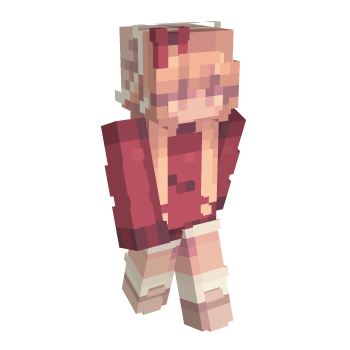 Girl Red Minecraft Skin