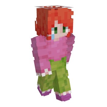 Female Hair Ginger Minecraft Skin