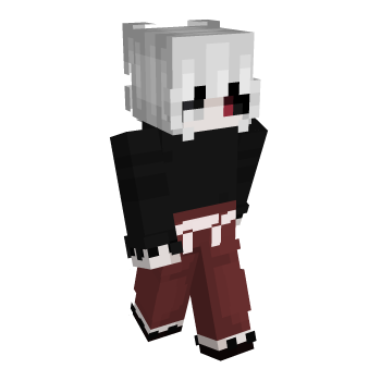 Anime Ken Kaneki Minecraft Skin