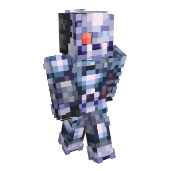Robot Heterochromia Minecraft Skin