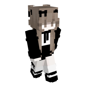 Black Jacket Brown Hair Minecraft Skin