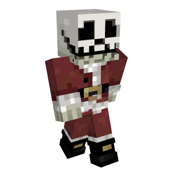 Christmas Skeleton Minecraft Skin