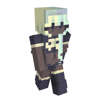 White Half And Half Hair Minecraft Skin