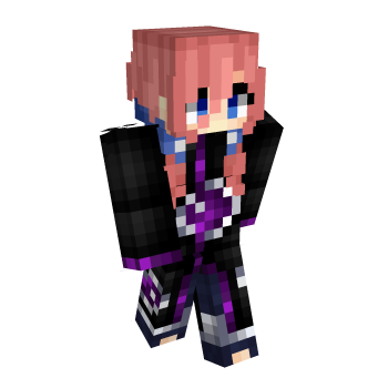 Nakano Miku Purple Minecraft Skin