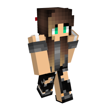 Brunette Blue Eyes Minecraft Skin