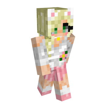 White Pink Minecraft Skin