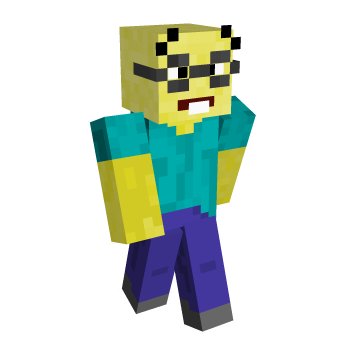 Nerd Steve Minecraft Skin