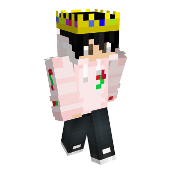 Crown Pink Minecraft Skin