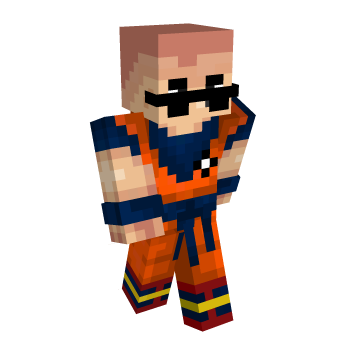 Goku Bald Minecraft Skin