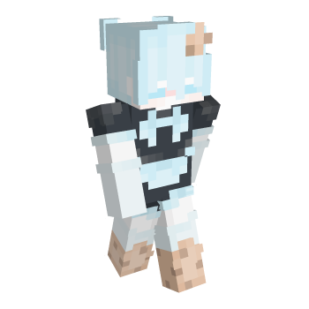 Blue Hair Cute Minecraft Skin