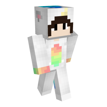 Brown Unicorn Minecraft Skin