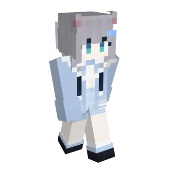 Blue Eyes Slim Minecraft Skin