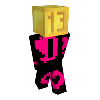 Number Font Gold Minecraft Skin