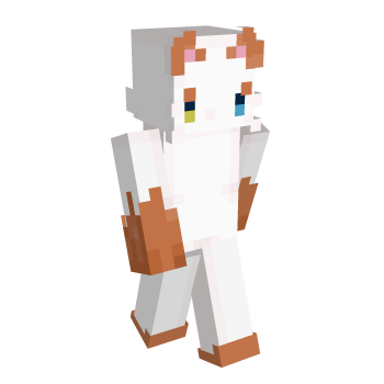 Brown Cat White Cat Minecraft Skin