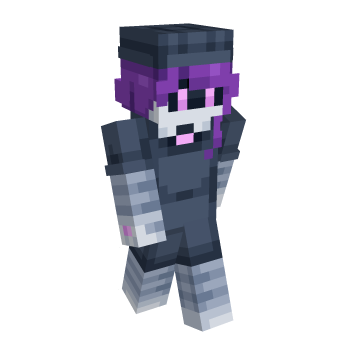 Cap Hair Purple Minecraft Skin