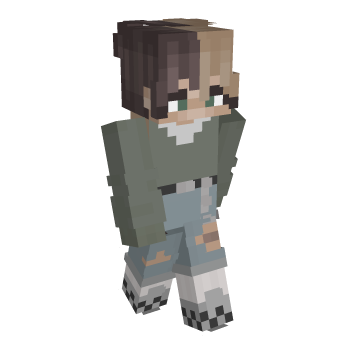 Split Dyed Short Hair Minecraft Skin
