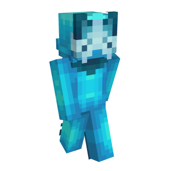 Cyan Blue Minecraft Skin