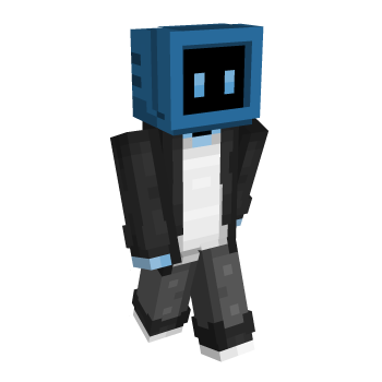 Light Blue Head Minecraft Skin
