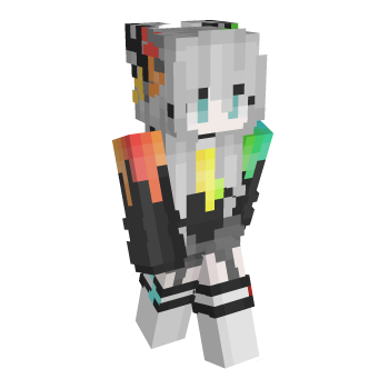 Rainbow Female Minecraft Skin
