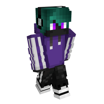 Headphones Purple Eyes Minecraft Skin