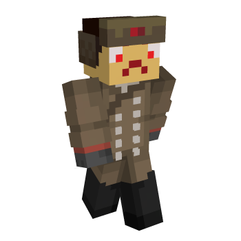 Ushanka Red Eyes Minecraft Skin