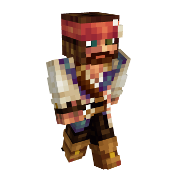 Jack Sparrow Pirate Minecraft Skin