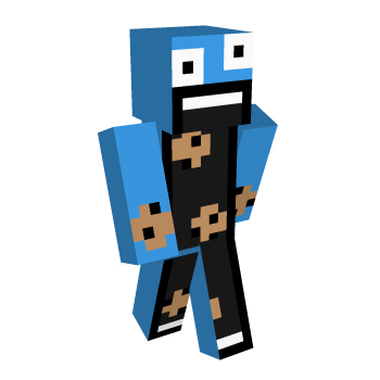 Cookie Monster Big Mouth Minecraft Skin