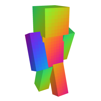 Rainbow Gradient Minecraft Skin