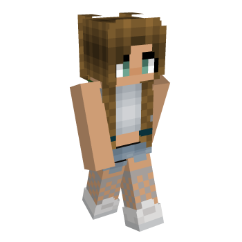 Cute Braids Minecraft Skin