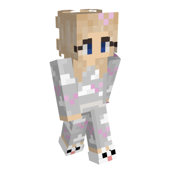 Gray Bunny Minecraft Skin