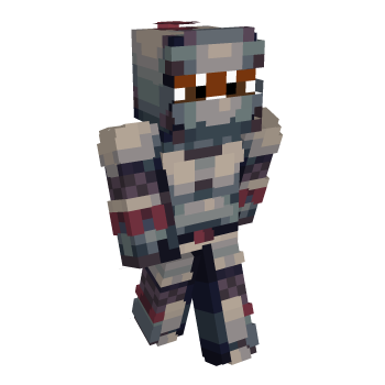 Red Silver Minecraft Skin