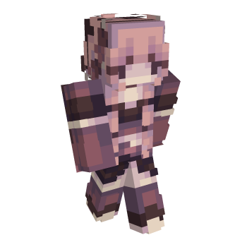 Maroon Cute Minecraft Skin