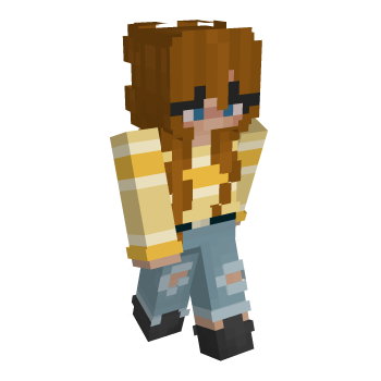 Hair Orange Minecraft Skin