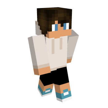 Blue Eyes Hoodie Minecraft Skin
